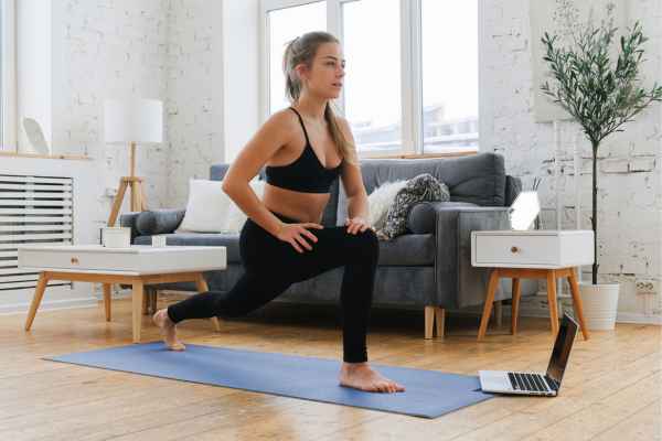 Woman exercising confidently after femiwand treatment Sunbury-on-Thames
