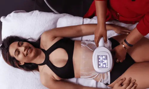 Woman having Body Sculpting treatment post injury Sunbury-on-Thames